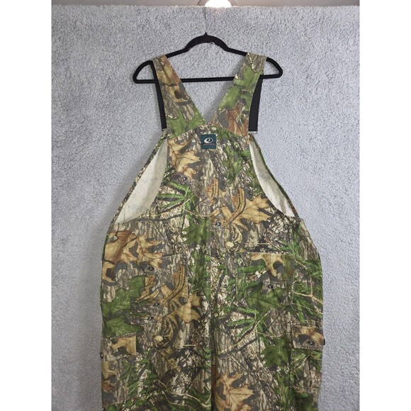 Mossy Oak Bib Overalls Mens 2XL Camo Explorer Hunting Cargo Adjustable Outdoors - Picture 9 of 11